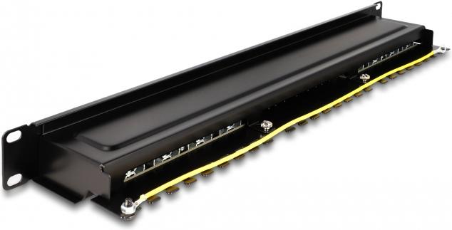 Immagine prodotto Delock 48,30 cm (19") Pannello patch 16 porte Cat.6A 1 U nero