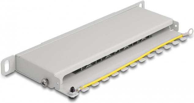 Immagine prodotto Delock 25,40 cm (10") Pannello patch 8 porte Cat.6A 0,5 U grigio