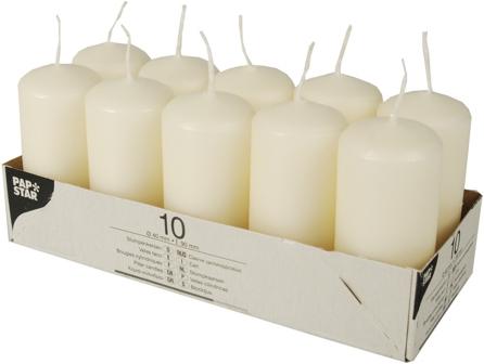 Produktbild Papstar Stumpenkerzen (10 Stk.)