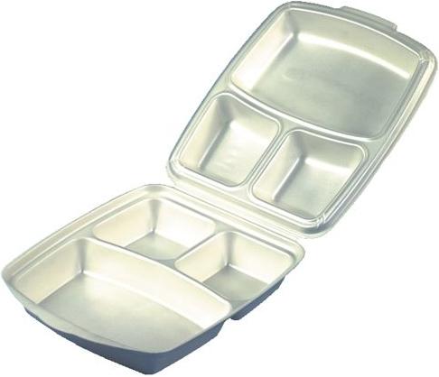Actual product image Papstar 12045 Lunch Box Expanded Polystyrene (EPS) Beige (e) (50 x)