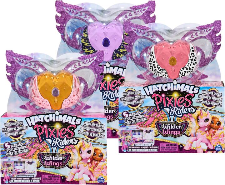 Image du produit Hatchimals Figurine à collectionner Pixies Riders Wilder Wings avec des créatures mythiques à