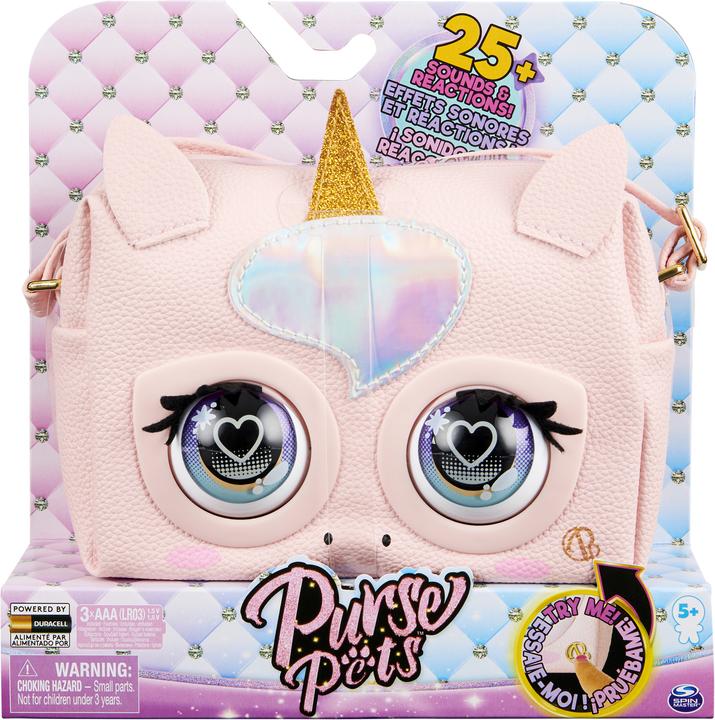 Spin Master Purse Pets Glamicorn Einhorn Tasche - mit interaktiven Funktionen (23.34 cm)
