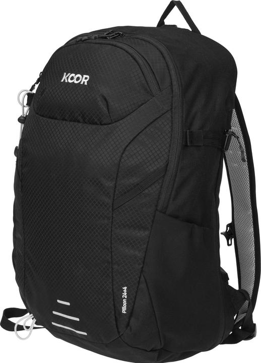 Koor Wanderrucksack Pilloon 24 + 4 l, Schwarz (28 l)