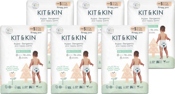 Actual product image Kit & Kin Pull ups (Size 5, Monthly box, 120 Piece)