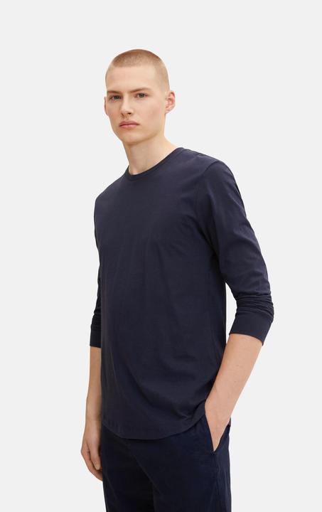 Image du produit Tom Tailor Longsleeve Unifarbenes Langarmshirt mit Rundhalsausschnitt (XL)