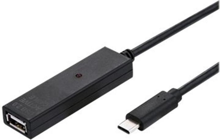 Produktbild Value USB 2.0 Verlängerung, aktiv, mit Repeater, A-C, schwarz, 20,0 m (20 m, USB 2.0)