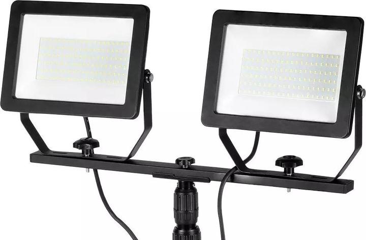 Produktbild Neo Reflektor doppelt 2x100W SMD LED 2 x 8500lm mit Stativ 1,8m (17000 lm)