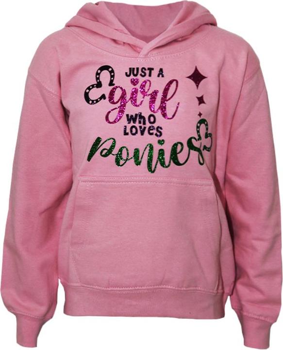 Produktbild British Country Collection Just A Girl Who Loves Ponies Kapuzenpullover (104)