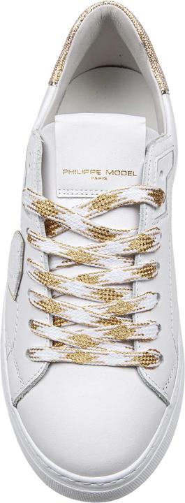 Produktbild Philippe Model temple leather sneakers color white/gold (41)