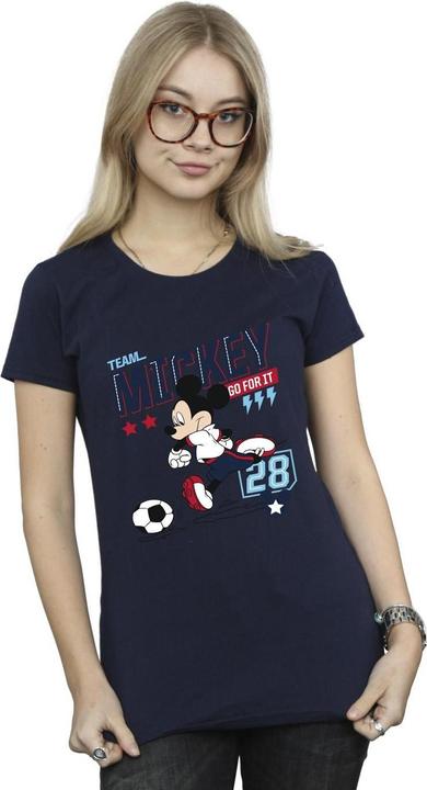 Immagine prodotto Disney Mickey Mouse Team Mickey Football Maglietta Donna (S)
