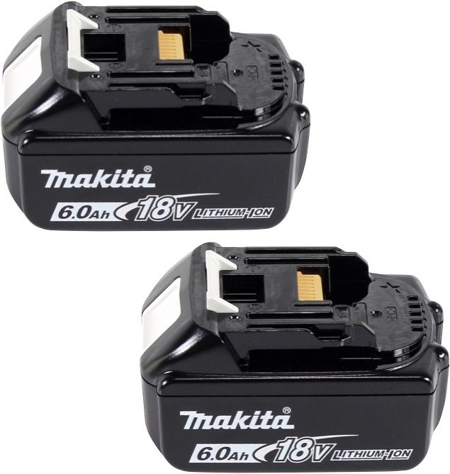 Produktbild Makita Power Source Kit 18 V mit 2x BL 1860 B 6,0 Ah Akku ( 197422-4 ) + DC 18 SH Doppel Ladegerät ( (18 V)