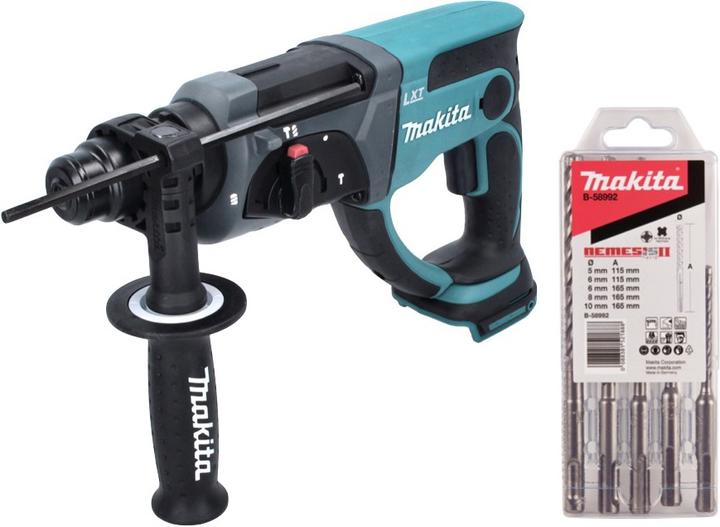 Productafbeelding Makita DHR 202 Z Accu combihamer 18 V 2.0 J SDS Plus + 5-delige boorset - zonder accu, zonder oplader (Oplaadbare batterij)