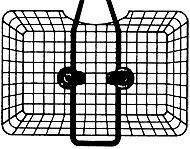 Actual product image KlickFix Basket fixing Korbfix I for all coarse mesh baskets