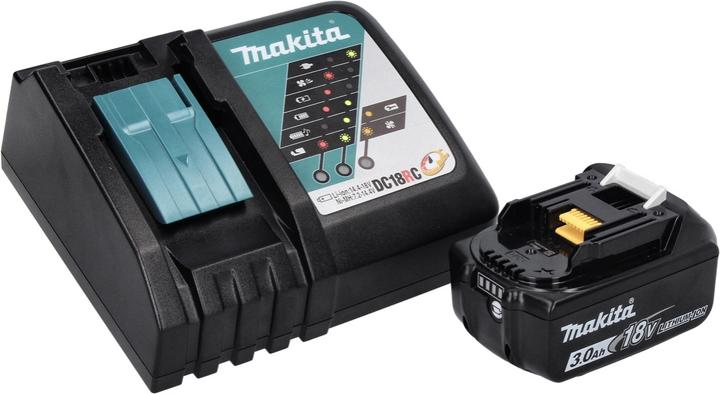 Actual product image Makita DCF 102 RF1 Battery Fan Fan 18 V 18 cm + 1x battery 3.0 Ah + charger