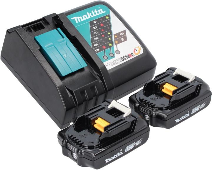 Produktbild Makita DGA 515 RA Akku Winkelschleifer 18 V 125 mm Brushless + 2x Akku 2,0 Ah + Ladegerät