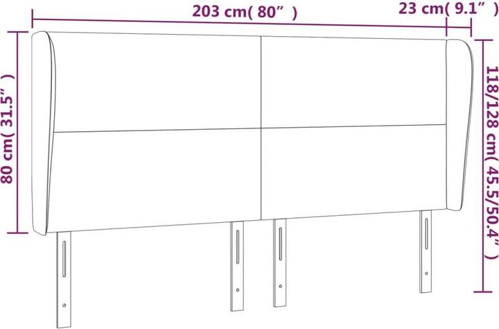 Immagine prodotto VidaXL Franya (203 x 23 x 128 cm)