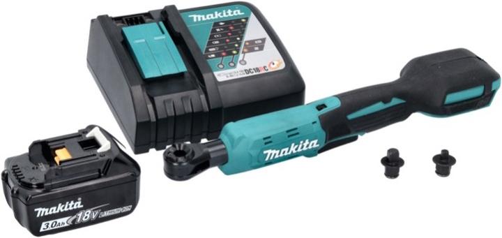 Actual product image Makita PWR 180 RF1 Battery ratchet screwdriver 18 V 47.5 Nm 1/4" 3/8" + 1x battery 3.0 Ah + charger (1/4")