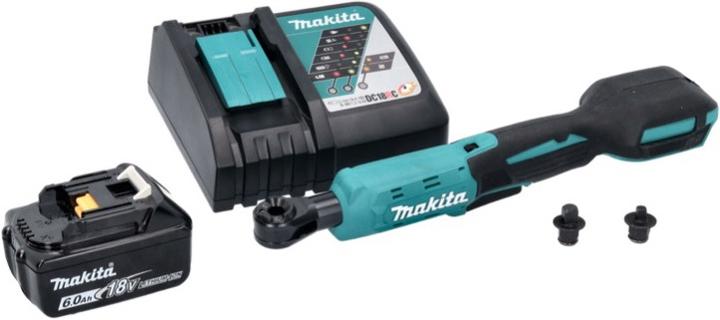 Productafbeelding Makita DWR 180 RG1 Accu ratelschroevendraaier 18 V 47.5 Nm 1/4" 3/8" + 1x accu 6.0 Ah + lader (1/4")
