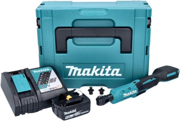 Image du produit Makita PWR 180 RT1J Batterie tournevis à cliquet 18 V 47.5 Nm 1/4" 3/8" + 1x batterie 5.0 Ah + chargeur + (1/4")