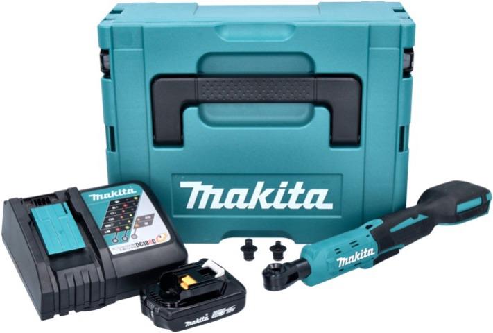 Image du produit Makita PWR 180 RA1J Batterie tournevis à cliquet 18 V 47.5 Nm 1/4" 3/8" + 1x batterie 2.0 Ah + chargeur + (1/4")