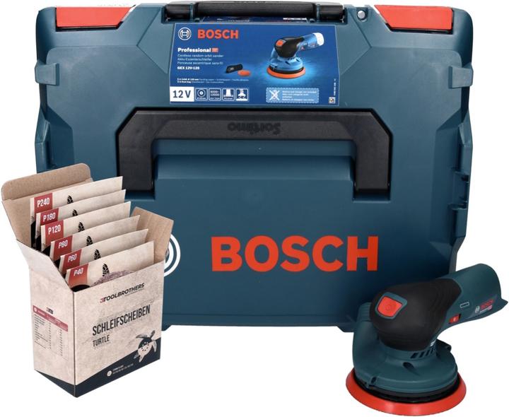 Productafbeelding Bosch Professional GEX 12V-125 Set (Excentrische schuurmachine)