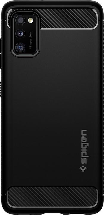 Actual product image Spigen Galaxy A41 Case Rugged Armor Matte Black