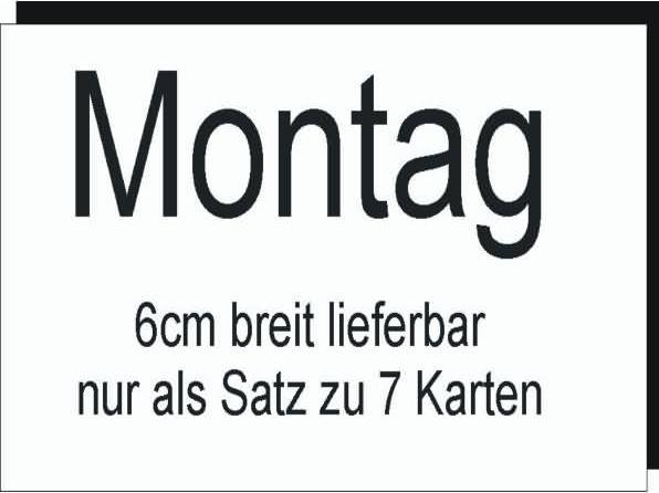 Produktbild Ultradex Monate für Stecktafel Planrecord B60xH32mm VE 1 Satz Jan bis Dez