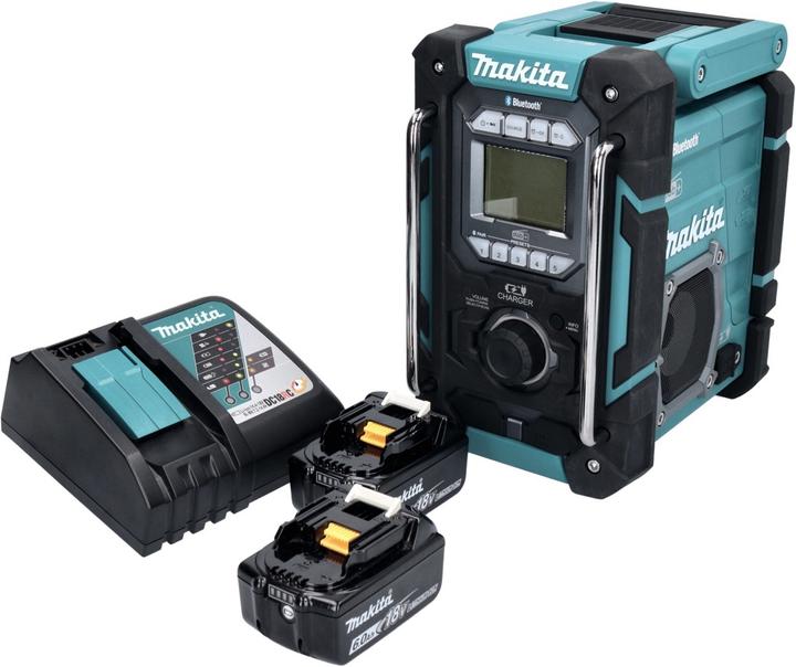 Actual product image Makita DMR 301 RG Rechargeable construction site radio 12 V max. - 18 V DAB / DAB+ / Bluetooth + 2x (AM, FM, DAB+, DAB, Bluetooth)