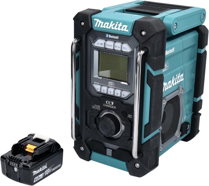 Immagine prodotto Makita DMR 301 G1 Radio da cantiere ricaricabile 12 V max. - 18 V DAB / DAB+ / Bluetooth + 1x batteria (AM, FM, DAB, Bluetooth)