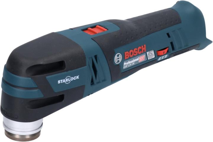 1x Bosch GOP 12V-28 Professional Akku Multi Cutter, 5x Schleifpapier, 1x Schleifteller