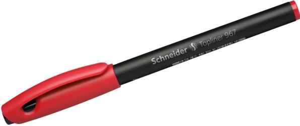Actual product image Schneider Fineliner Topliner 967 (Red, 1 x)