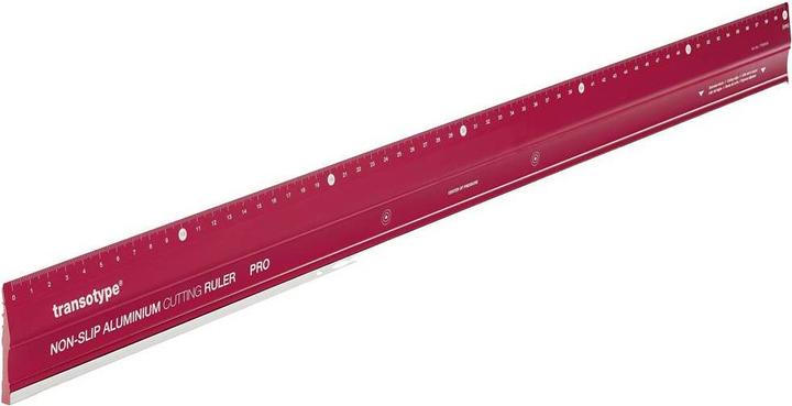 Transotype Righello da taglio in alluminio PRO antiscivolo 60 cm