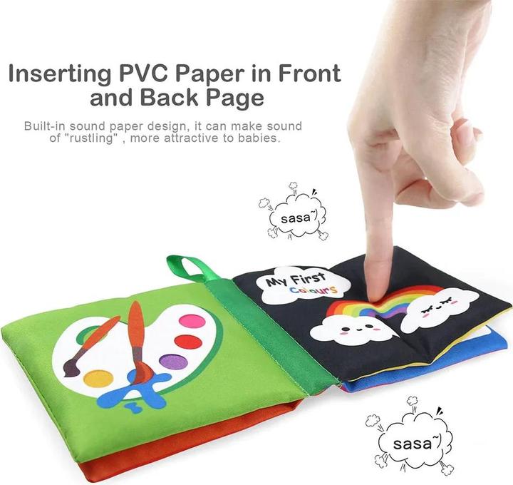 Activity Board Cloth books Soft baby books Rustling sound baby Silent books Toddler early learning learning toy