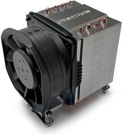 Actual product image Dynatron A56 AMD AM4 AM5 cooler 3U aluminium stacked fin with heat pipes direct contact with CPU acti (110 mm)