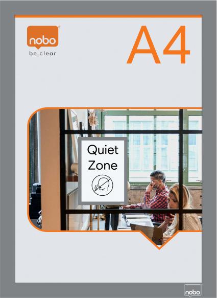 Actual product image Nobo Poster Frame Self-adhesive Magnetic (A4)