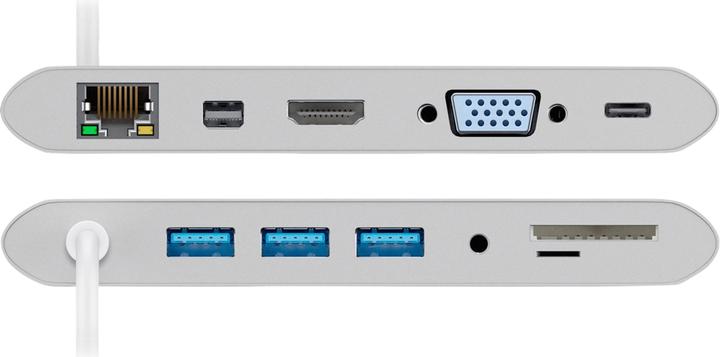 Actual product image Goobay USB-C Multiport-Adapter (USB-C, 11 Ports)