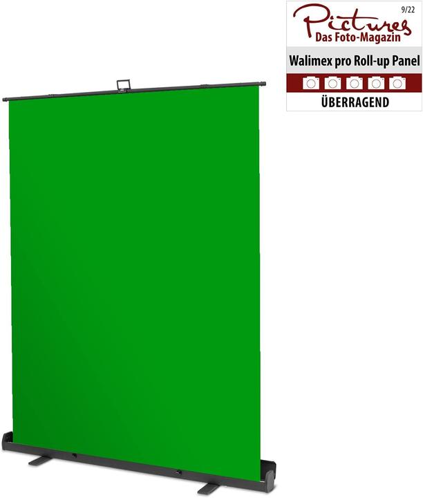 Image du produit Walimex pro Panneau enroulable Fond vert 165x220 (176.50 cm, 226 cm)