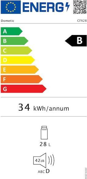 Energie-Label Dometic CoolFreeze CFX 28 CH-Version