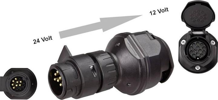 Immagine prodotto SecoRüt Riduttore di tensione da 24 a 12 volt 13 a 13 poli