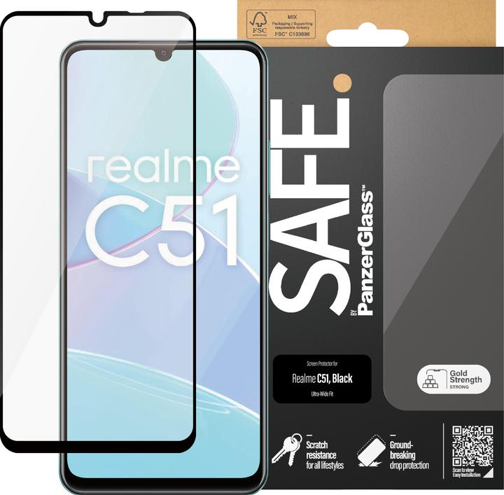 Actual product image Safe Ultra-Wide Fit (1 Piece, Realme C51)