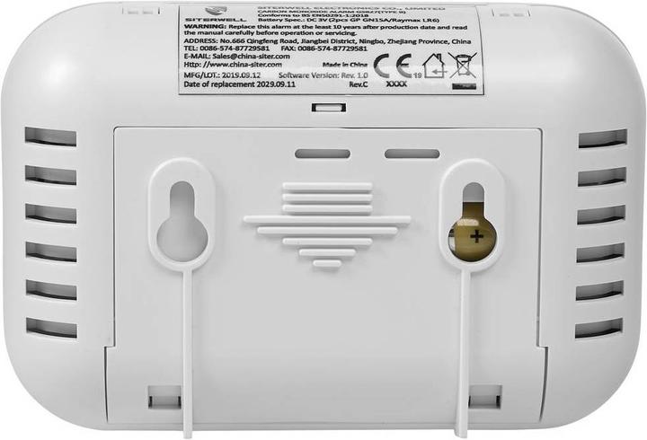 Image du produit Smartwares Détecteur de monoxyde de carbone