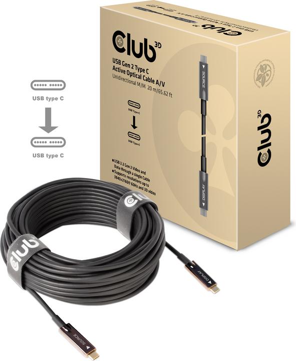 Actual product image Club 3D C – C (20 m, USB 3.2)