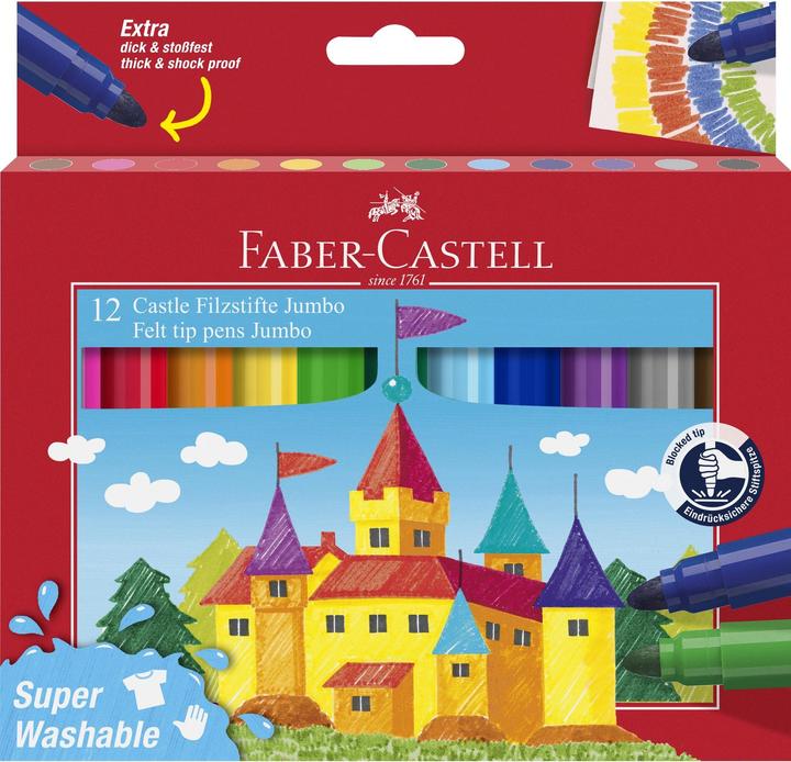 Produktbild Faber-Castell Jumbo Filzstift (Mehrfarbig, 12 x)