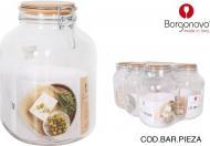 Borgonovo luftdichtes Glas primizie 3100ccm Bambusdeckel (3.10 l)