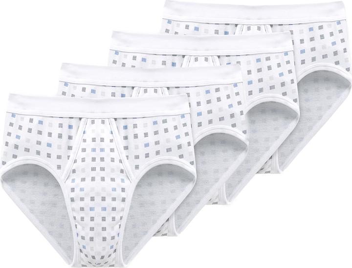 Image du produit Schiesser Lot de 4 slips de sport à fines côtes Cotton Essentials (L, paquet de 4)