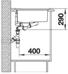 Productafbeelding Blanco AS III 6 S-IF (Aanrecht, 100 cm, 51 cm)