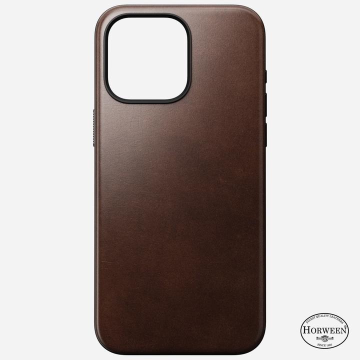 Actual product image Nomad Back Cover Modern Leather Horween iPhone 15 Pro Max (Apple iPhone 15 Pro Max)