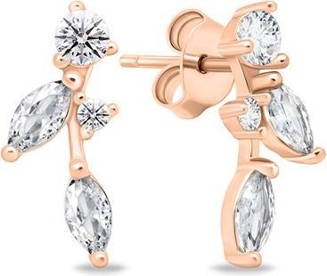 Produktbild Brilio Silver - Beautiful bronze earrings with zircons EA619R