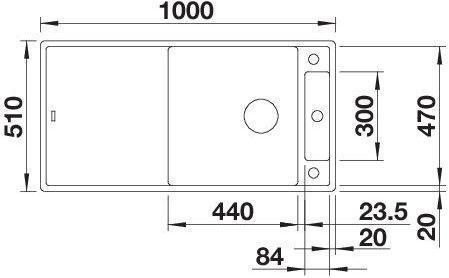 Actual product image Blanco Axia III XL 6 S (Top-mounted sink, 100 cm, 51 cm)