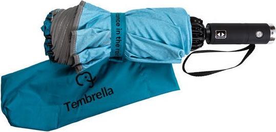 Produktbild Tembo Tembrella LED Sturmregenschirm aus rPET 105cm Petrol
